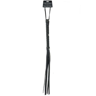 Flogger Deluxe in Pelle con Treccia Nove Code - Piacere e Dominanza